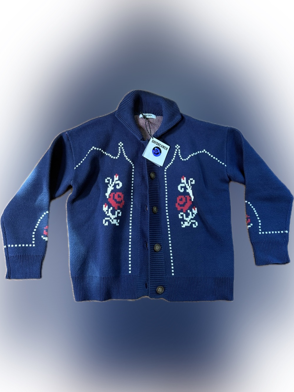 Daydreamer Floral Navy Cardigan NWT MEDIUM
50’s Rockabilly Inspired